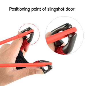 Dark Salmon 304 Dual Purpose 9mm Stainless Steel Slingshot MARKSMAN