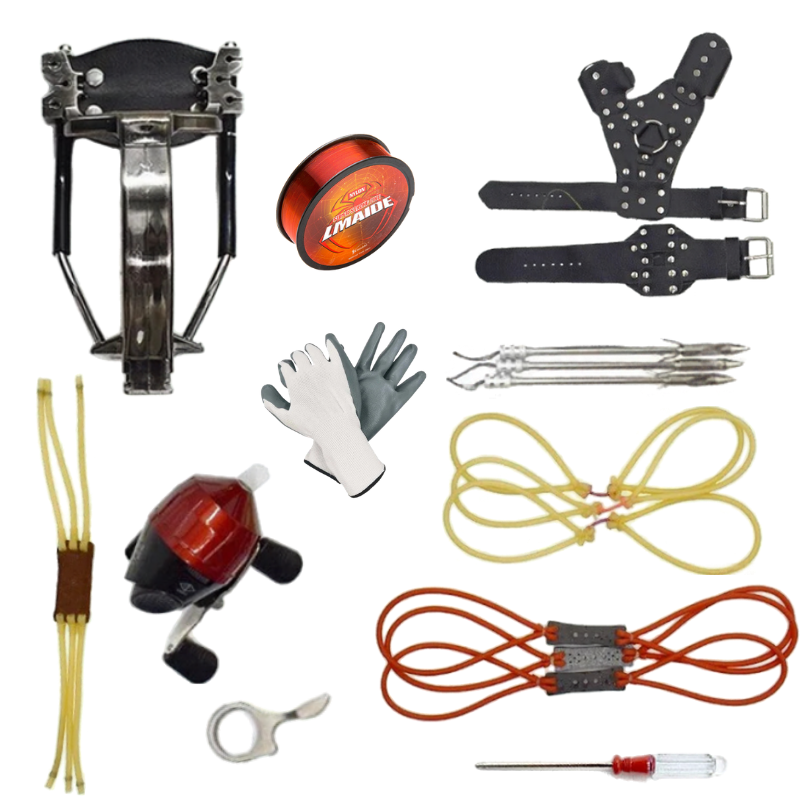 Best Fiber Plastic Fishing Slingshot Combo Set Outdoor Fishing