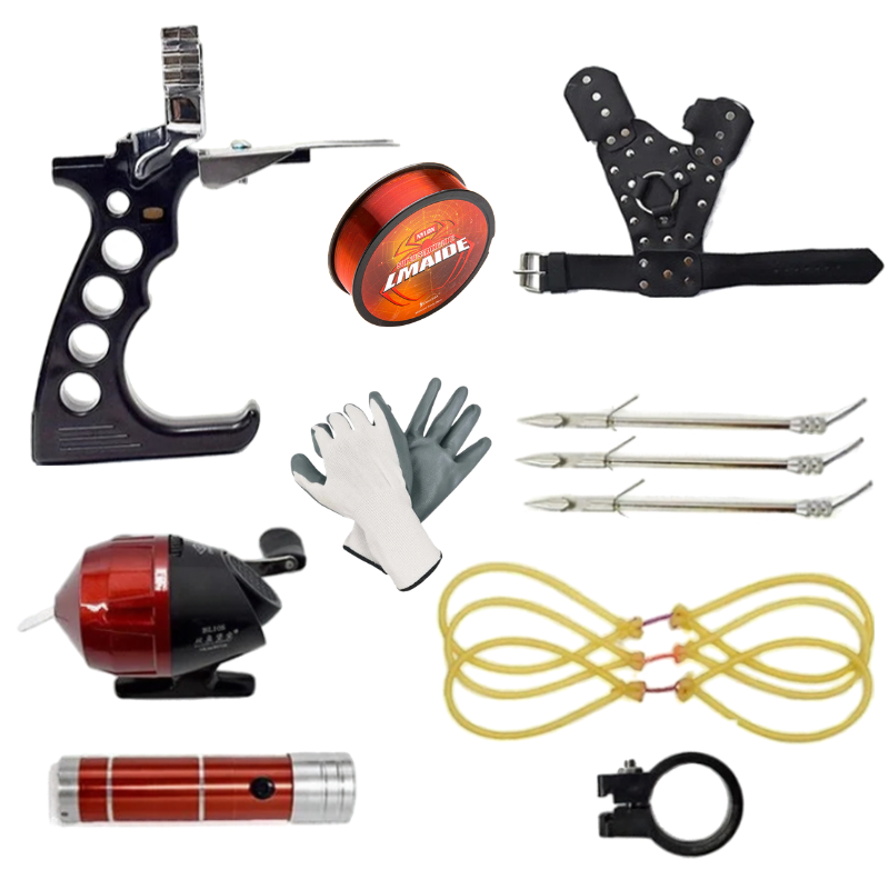 White Smoke Professional Fishing Combo Set with Flashlight for Outdoor Fishing MARKSMAN