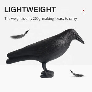 Dark Slate Gray SPG 3D Simulation Crow Decoy | Realistic Black Bird Garden Decor Model SPG