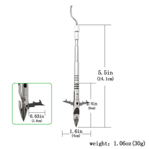 Gray 3 Wings Zebra Fishing Dart MARKSMAN