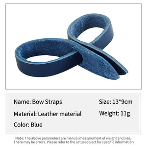 White Smoke SPG Archery Leather Bow Wrist Sling Self Locking Strap for Traditional and Recurve Bows Lightweight Design SPG