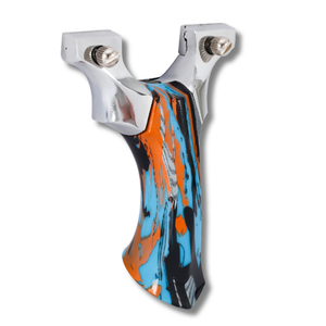 White Smoke ColorBurst Aluminum Alloy Slingshot INDIAN SLINGSHOT