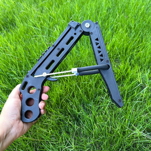 Olive Drab Mini Foldable Alloy Crossbow INDIAN SLINGSHOT
