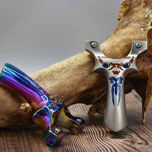 Rosy Brown High Quality Little Monster Titanium Alloy Slingshot INDIAN SLINGSHOT
