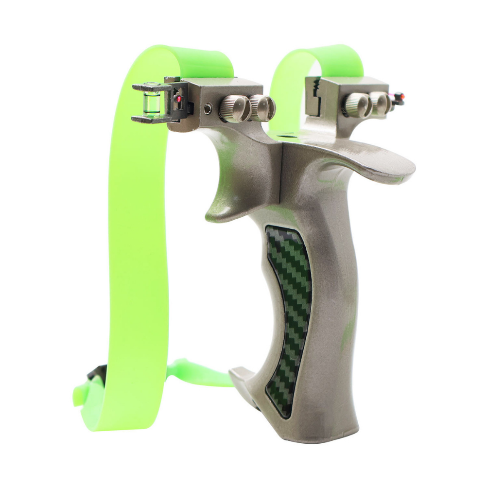 Dark Khaki Professional Olympic Stainless Steel / Alloy Slingshot INDIAN SLINGSHOT