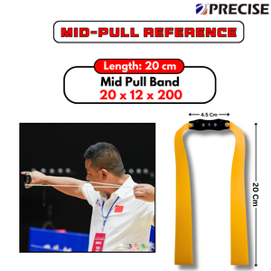 Black PRECISE 5-Pcs Sample Pack Slingshot Replacement Flat Bands | 20cm Mid Pull Rubber Bands | 0.50mm, 0.60mm, 0.70mm, 0.80mm & 1.0mm Thickness | Natural Latex Slingshot Catapult Accessories INDIAN SLINGSHOT