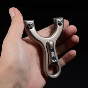 Black Popeye Palm Treasure Stainless Steel High-Power Slingshot MARKSMAN