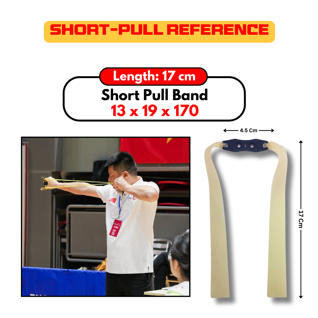 Rosy Brown Pack of 3 Slingshot Replacement Flat Bands | 17cm, 20cm & 24cm | 0.60mm, 0.75mm & 0.80mm |  Natural Rubber Color, Yellow & Green | Natural Latex Slingshot Catapult Accessories INDIAN SLINGSHOT