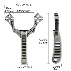 Dark Gray Alloy Turbo Slingshot MARKSMAN