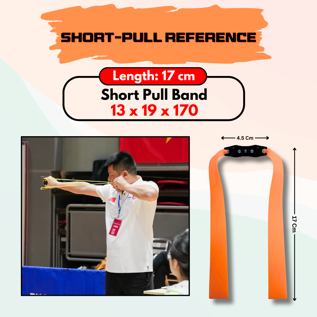 Dark Slate Gray 3-Pieces Flag Rubber Slingshot Replacement Bands | 17cm, 20cm & 24cm | 0.75mm Flat Latex Bands in Orange, White & Green | Sling Tool Accessories INDIAN SLINGSHOT