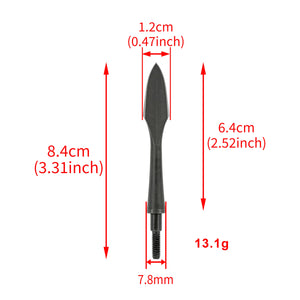 White Smoke Retro Arrow Broadhead 8/32 Universal Thread Carbon Steel Arrow Point Tips MARKSMAN