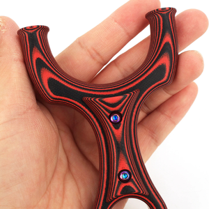 Dark Salmon G10 Stainless Steel Slingshot INDIAN SLINGSHOT