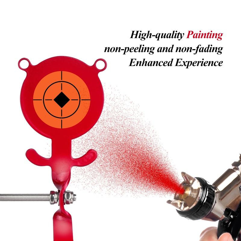 White Smoke 3mm Thick Alloy Bear Ground Target – Outdoor Practice & Training Accessory INDIAN SLINGSHOT