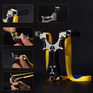 Black Marksman® Flying Bird Mercedes Benz Premium Stainless Steel Slingshot | Different Thickness Options MARKSMAN