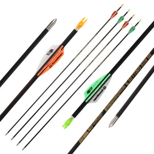 Light Gray SPG 4.2mm Carbon Arrows – 31" Precision Archery Shafts (Spine 700-1300) SPG