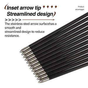 Dark Slate Gray SPG 4.2mm Carbon Arrows – 31" Precision Archery Shafts (Spine 700-1300) SPG