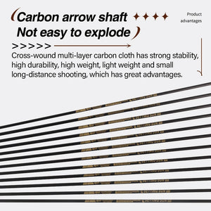 Dark Slate Gray SPG 4.2mm Carbon Arrows – 31" Precision Archery Shafts (Spine 700-1300) SPG