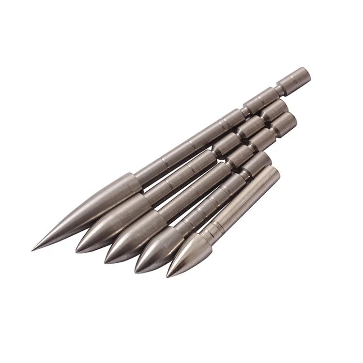 Slate Gray SPG 4.2mm Stainless Steel Arrowhead 100 Grain Insert Tip for Arrows SPG