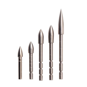 Gray SPG 4.2mm Stainless Steel Arrowhead 100 Grain Insert Tip for Arrows SPG