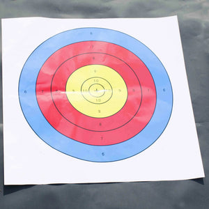 Light Gray SPG 40cm 6 Ring Archery Target Paper – Non-Reflective Training Face SPG