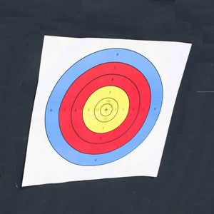 Dark Slate Gray SPG 40cm 6 Ring Archery Target Paper – Non-Reflective Training Face SPG