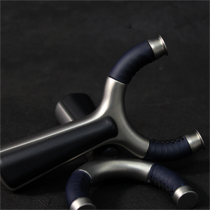 Black 440C Blue Tiger Stainless Steel Slingshot MARKSMAN