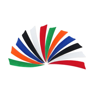 Dark Slate Gray SPG AF106-JY 4 Inch Shield Shape Turkey Feather Arrow Fletching SPG