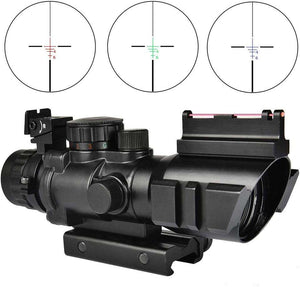 Dark Slate Gray ACOG 4X32 Scope with Multi Color Reticle MARKSMAN