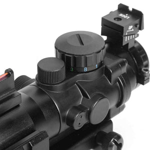 Dark Slate Gray ACOG 4X32 Scope with Multi Color Reticle MARKSMAN