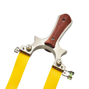 Gold Stainless Steel Wooden Shooting Special High-Quality Slingshot for Outdoor Target Shooting MARKSMAN