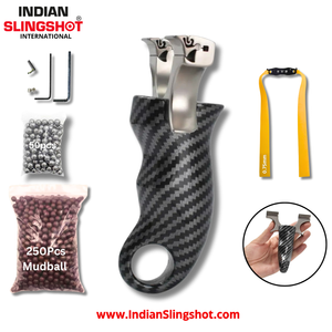 Slate Gray CarbonBlade Stainless Steel Slingshot MARKSMAN