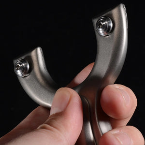 Rosy Brown Popeye Palm Treasure Stainless Steel High-Power Slingshot MARKSMAN