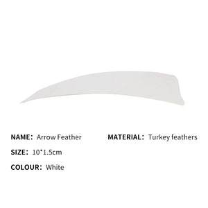 Lavender SPG AF106-JY 4 Inch Shield Shape Turkey Feather Arrow Fletching SPG