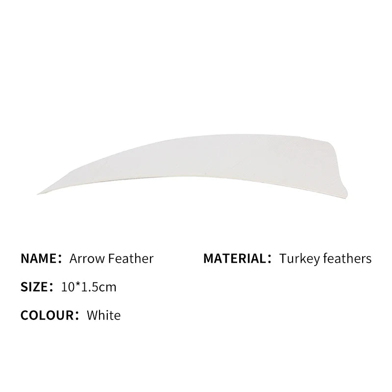 Lavender SPG 4 Inch Turkey Feather Arrow Fletching – Shield Shape for Archery Arrows SPG