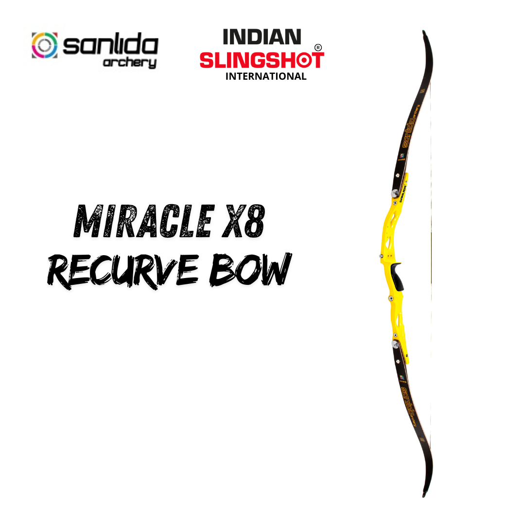 Black Sanlida® Miracle X8 Recurve Bow (Yellow Edition) SANLIDA