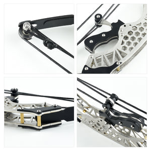 Dark Slate Gray Stainless Steel Mini Pulley Composite Bow Target Indoor And Outdoor Shooting INDIAN SLINGSHOT