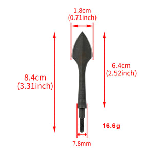White Smoke Retro Arrow Broadhead 8/32 Universal Thread Carbon Steel Arrow Point Tips MARKSMAN