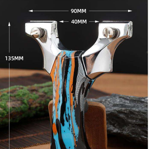 Black ColorBurst Aluminum Alloy Slingshot INDIAN SLINGSHOT