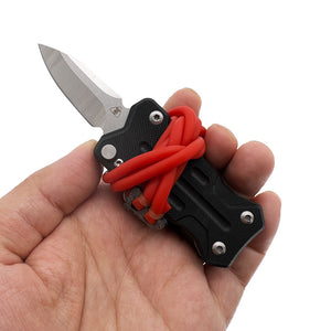 Rosy Brown Multifunctional Mini Portable Knife Slingshot For Outdoor Camping INDIAN SLINGSHOT