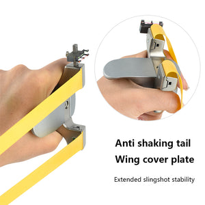 Tan New Olympic Premium Pure Titanium Alloy / Stainless Steel Slingshot MARKSMAN