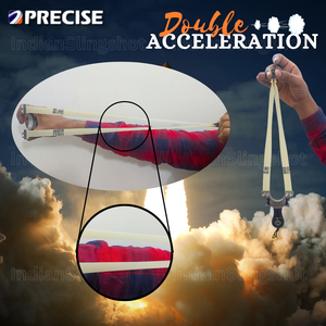 Gray Precise 0.60mm Sharpened Tapered Slingshot Band for Fast and Accurate Shots INDIAN SLINGSHOT