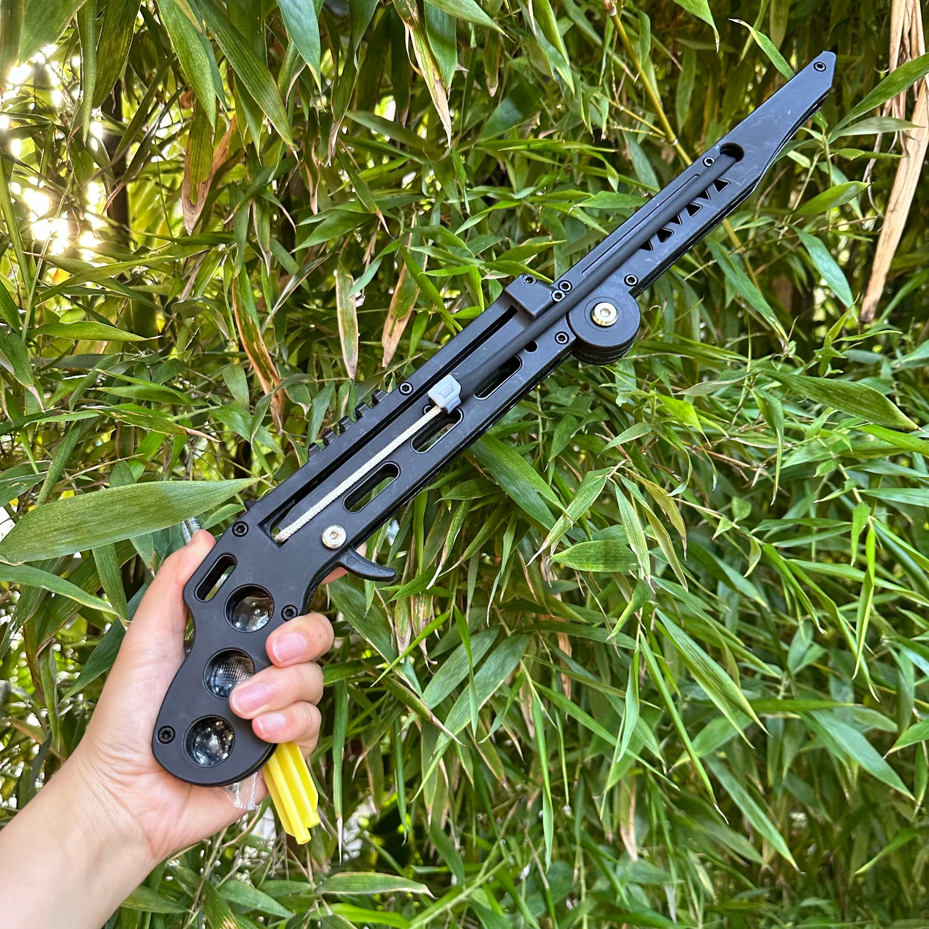 Dark Olive Green Mini Foldable Alloy Crossbow INDIAN SLINGSHOT