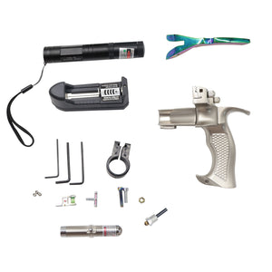 White Smoke Fusion Laser Pro Aluminum Alloy Slingshot INDIAN SLINGSHOT