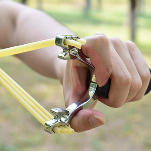 Rosy Brown Three Card Black Alloy Folding Slingshot INDIAN SLINGSHOT