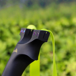 Olive Drab Resin Double-Screw ShadowBat Slingshot INDIAN SLINGSHOT