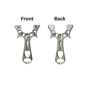 Dark Gray Double Star Eagle Sword Stainless Steel Slingshot MARKSMAN