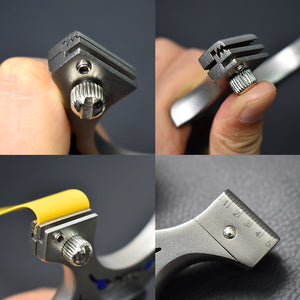 Dark Slate Gray Frowning Eyes Stainless Steel High Quality Slingshot MARKSMAN