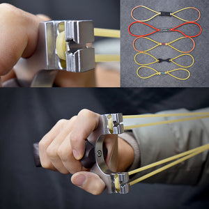 Dark Slate Gray Multifunctional Outdoor Rotatable High Quality Alloy Slingshot INDIAN SLINGSHOT