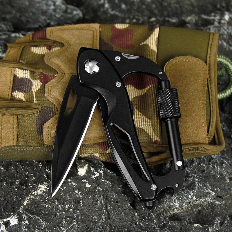 Stainless Steel 6-in-1 Mountaineering Buckle Multitool